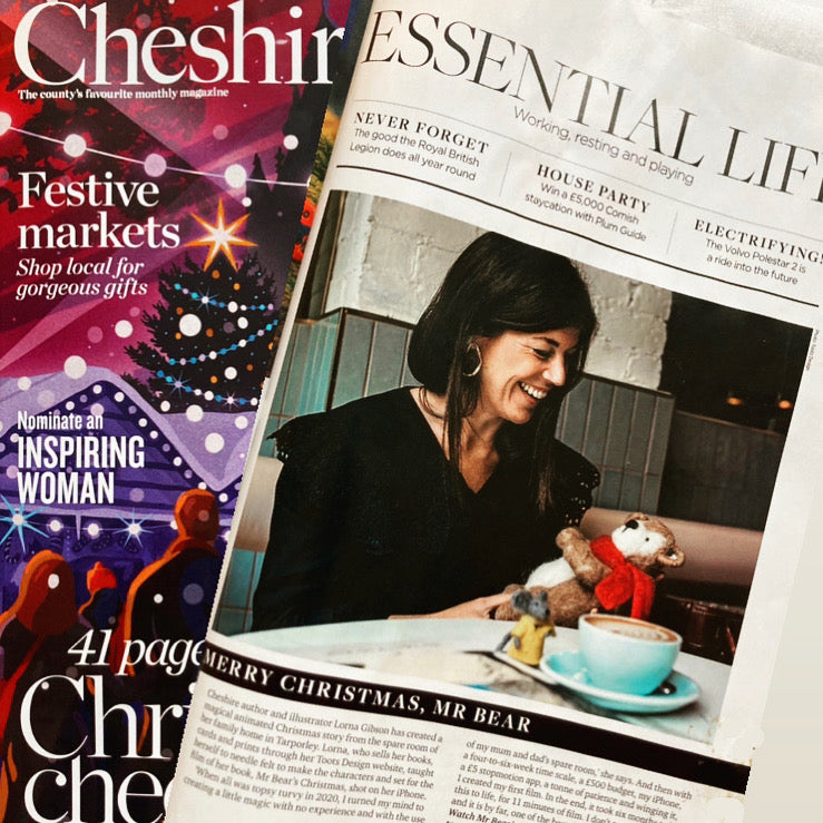Mr Bear is featured in Cheshire Life